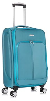 24 Medium Suitcase Super Lightweight Luggage 20% Expandable 4 Wheels Spinner 3-Digit Combination Lock Soft Shell Luggage for 15 to 20kg