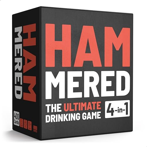 SLSK Games Hammered - The ultimate drinking game - Drinking game with 100 cards - Drinking game - Card game - Party game for adults - from 18 years old - English Version