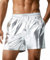 Alienjoy Herren Shorts Glanz Metallic Party Shorts Shiny Glitzer Sommer Kurze Hose mit Taschen