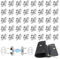 160 Stück (40 Sets) Metall Magnetknopf für Taschen, 18 mm Häkeltaschenverschlüssen, Runde Knöpfe für Diy Tasche ，Druckknöpfe Ohne Nähen, Magnetverschluss Tasche für Rucksack,Handtasche,Geldbörsen