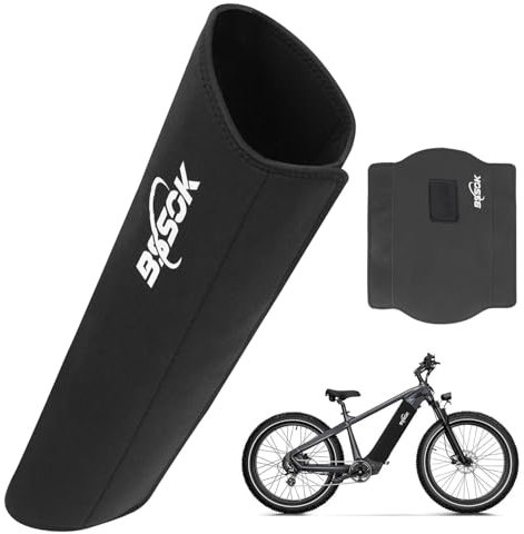 BSSOK E Bike Battery Protective Cover, Electric Bicycle Battery Warmer Cover, Universal Fit, Protects Against Cold and Dirt, Battery Protection Made of Neoprene, Thermal Protective Cover for E Bike