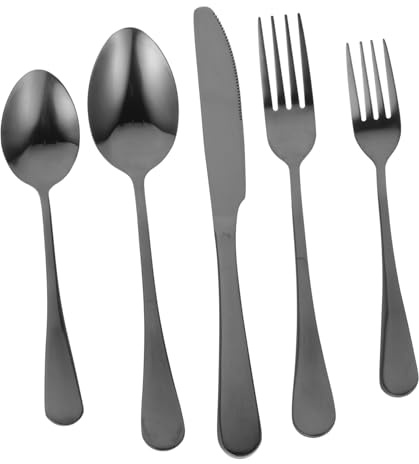 PERSELOSO Cubiertos de Acero Inoxidable para Cocina Kit Portátil y Cuchillo Diseño Elegante y Práctico para Hogar Camping y Restaurante