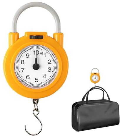 Báscula digital para equipaje: herramienta de peso con capacidad de mango, balanza colgante de alta precisión, gancho con retroiluminación electrónica inteligente | Herramienta de control de peso, dis