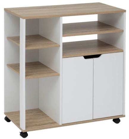 5 five simply smart 5five - Eat up Carro Blanco y Madera con Ruedas