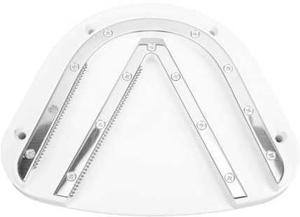Aramox Burköppnare Under Skåpet, ABS och Järnflasköppnare med Dubbla U-formade Spår, Tänder i Rostfritt Stål, Passar Lock Upp Till 5 Tum för Seniorer i Köket (Vit 4000K)