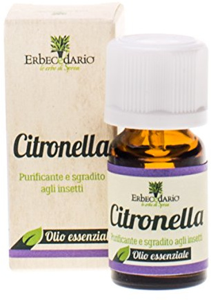 Olio Essenziale Citronella 100% Naturale, Olio essenziale per diffusori Sgradito agli Insetti, Olio essenziale cosmetico per Concentrazione e Cura dei Capelli Grassi - Flacone da 8ml