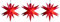 Novaliv 3x Weihnachtsstern LED Dekostern Klein 12cm ROT mit FERNBEDIENUNG und Batteriefach für 3 AA Batterien 6h Timer für Innen & Aussen 3D Stern 18 Zackig Leuchtstern LED Lichterkette Weihnachten