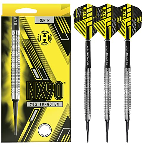 Harrows NX90 90% Soft Tip - Fléchettes Pointe Plastique 18g