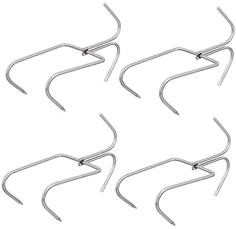 Zerodeko Juego De 4 Ganchos Para Tocino De Acero Inoxidable Resistentes Herramientas Para Barbacoa Al Aire Libre Ganchos Para Ahumadores Ganchos Para Asar Y Ganchos Para De Cocina