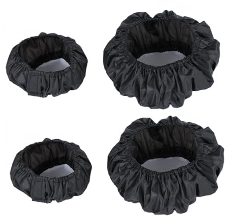 4 Piezas Cubierta de Rueda para Cochecito Infantil, Fundas para Ruedas de Bebé, Cubierta Protectora para Rueda, Accesorios Para Cochecito, Cubiertas de Ruedas para Sillas de Ruedas