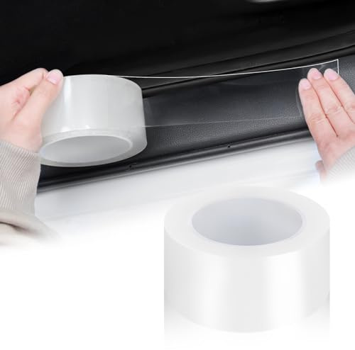 EINESIN Protezione per porta dell'auto Trasparente 5cm×10M, Pellicola universale di protezione per portiera dell'auto, Protezioni Per Davanzali Per Porte Auto Universali, Autoadesive