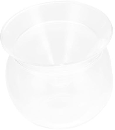 Hoement Bowl De Vidrio Transparente para Ensaladas Frutas y Verduras Recipiente para Cocina y Postres Diseño Atractivo y Funcional