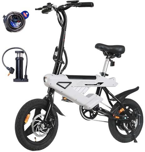 A02 E-Bike Elektrofahrrad 14 Zoll, 36V 6,4Ah Batterie, LCD-Display, 250W Motor & 25km/h, 3 Fahrmodi, Sitzhöhe Verstellbar
