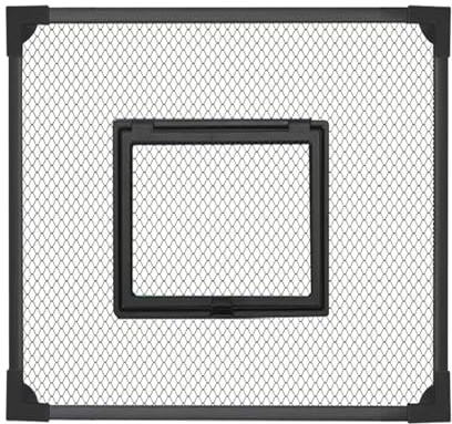 Ronyme Couvercle d'aquarium en Maille Filet Anti-Saut, à Monter soi-même, Noir, Robuste, Multifonction, Accessoires, 30x30cm