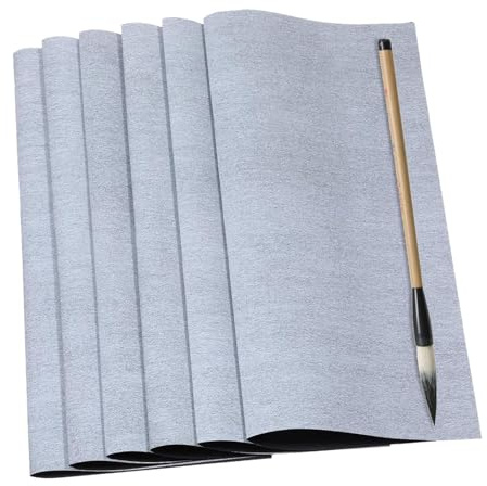 JISADER 6 piezas de tela reutilizable para escribir con agua, para caligrafía tradicional china, para principiantes y adultos.