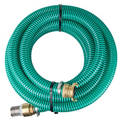 7 Meter 1 PVC Saugschlauchgarnitur Ansaugschlauch komplett montiert