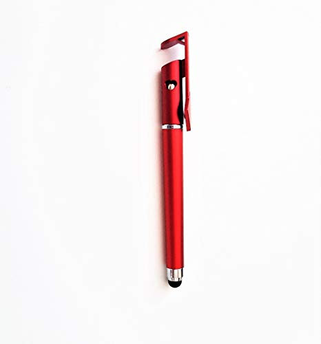 Stylet Stylo Support pour Samsung Galaxy S5 Mini Smartphone 3 en 1 Bille Tablette Ecrire Universel (Rouge)