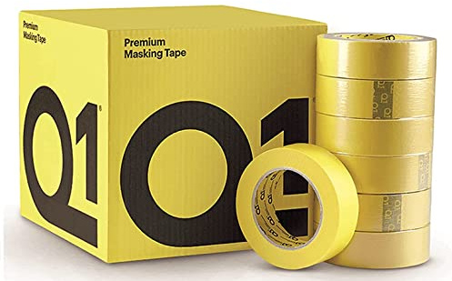 Q1 Premium Masking Tape 36mm x50 High Performance Automotive masking with a rubber-base adhesive with a 110°C Temperature Rsistance