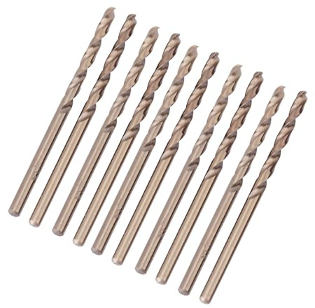 Ausla Trapani al Cobalto M35, Set da 10 Punte HSS-CO 3,5mm, per Acciaio Inox e Metalli Duri
