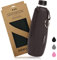 mixcover isolierter Flaschenschutz Sleeve kompatibel mit SodaStream Crystal und Duo Glasflaschen Schutzhülle für Flaschen, Schutz vor Bruch und Kratzern, Farbe Schwarz