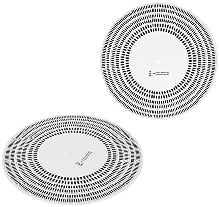 Disque Stroboscope LP, Alignement de Cartouche de Platine Vinyle à Détection de Vitesse Calibrage de Rotation pour Tourne-Disque