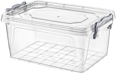 Vision4ever 5 Litre Rectangle Multi Storage Lock Clip Lunch Box Container Food Storage Useful for Home and Kitchen