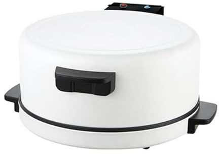 Machine à pizza électrique 1800 W, four à pizza 30 cm, prêt à l'alimentation et voyants lumineux, plaque chauffante antiadhésive double face, parfait pour les pizzas/crêpes/nachos/fajitas/omelettes