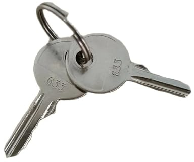 4 pièces/paquet 633 clés 0009730434 pour interrupteur à clé 7915492601 Linde Interrupteur d'allumage pour chariot élévateur