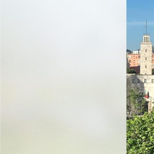 Pellicola Vetri finestre MOLTE MISURE GRANDI (Opaco, 120 x 250 CM) Pellicola smerigliata solare termica privacy Opaca Autoadesiva Satinata NO COLLA Anti UV Doccia Statica