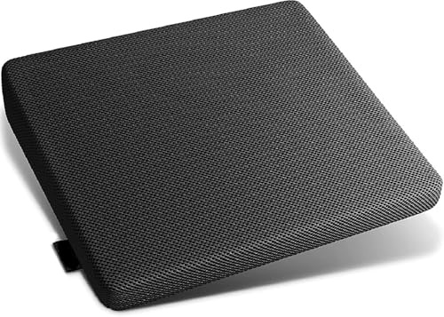 Wedge Memory Foam Seat Cushion Posture Pain & Sciatica Relief Office Home Orthopedic Lumbar Support Pad Car Seat Chair Black