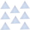 Artibetter 24pcs Bead sorting trays triangle white plastic magical tray for rhinestones