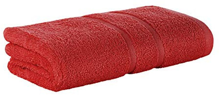 Premium Frottee Handtuch 50x100 cm in rot von StickandShine in 500g/m² aus 100% Baumwolle