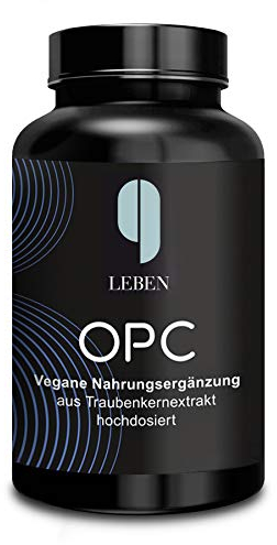 9 Leben® PREMIUM OPC Traubenkernextrakt hochdosiert Kapseln [FÜR VITALITÄT] - 180 Kapseln - 1200mg Extrakt mit 820mg OPC Tagesdosis [6 Monate Vorrat] - LABORGEPRÜFT & vegan