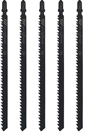 Create idea 5pcs T744D Lame Per Seghetto Alternativo Acciaio Ad Alto Tenore Di Carbonio 6 TPI 150mm Lunghezza Di Lavoro Dritto Taglio Veloce Lame Per Seghetto Alternativo Con Codolo A T