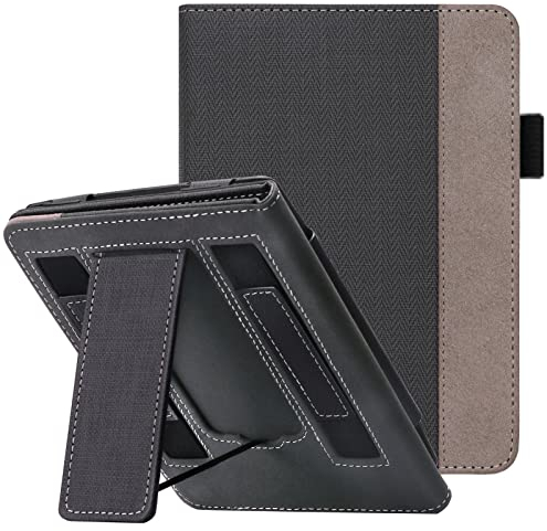 WALNEW Hülle für 6,8 Kindle Paperwhite (11. Generation 2021,Model NO.M2L3E & M2L4EK), Kickstand Schutzhülle Tasche mit Zwei Handschlaufe und Auto Sleep/Wake Funktion
