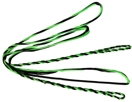 DEERACE D97 Flemish Fast Flight Bow String Replacement Bowstring for Traditional Longbow Recurve Bow (AMO 54 (Bow Length), Green)