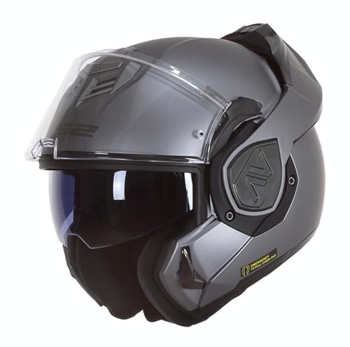 LS2, Casco Moto Modular ADVANT SOLID Matt Titanium, S