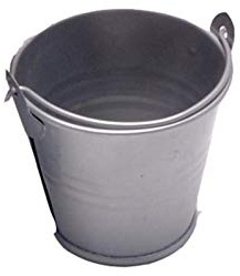 Colorful Galvanized Bucket - Multipurpose Bucket Container with Handle | Party Accessory Design Durable and Easy to Use for Chips and Sweets, Flower Planting Indoor and Outdoor Decor