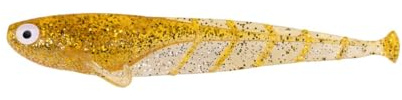 ZECK Gummiköder - Quappie | 12 cm - Goldglitter
