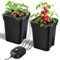 Bellanny DWC Hydrokultur Anbausystem | 27L/7 Gallonen Tiefwasserkultur System | Hydroponik Grow Set | Ring-Tropf-Bewässerung, für Balkon Garten, mit Dreieckige Abdeckung, 8W Luftpumpe,Tropfkit,2 Eimer