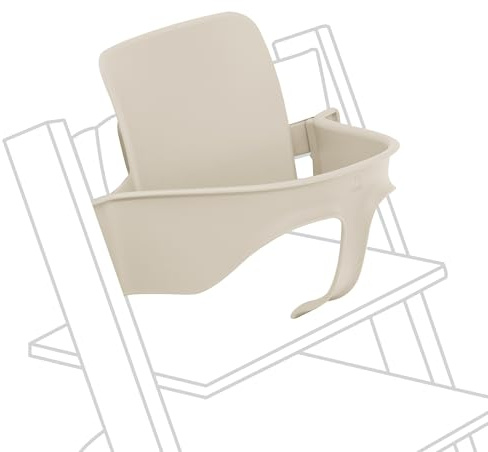 Stokke Tripp Trapp Baby Set2, Vanilla White - Best for Ages 6-36 Months - Convert Tripp Trapp Chairs Produced After May 2003 into a Comfortable High Chair