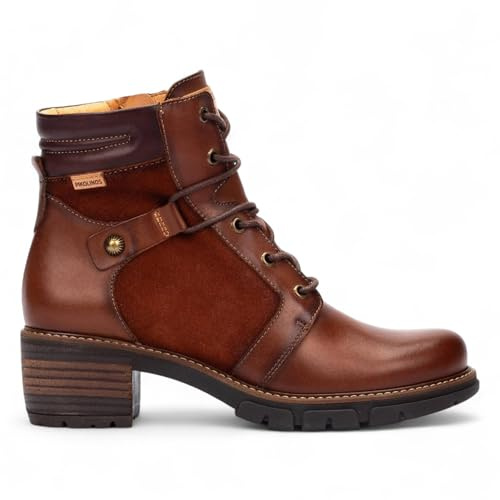 Infinity Women’s Cuero Brown Leather Lace Up Heel Ankle Biker Boots - San Sebastia