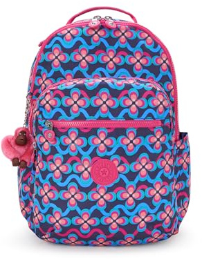 Kipling SEOL - Zaino da donna da 15 pollici, resistente, spazioso, con spallacci imbottiti, custodia protettiva integrata