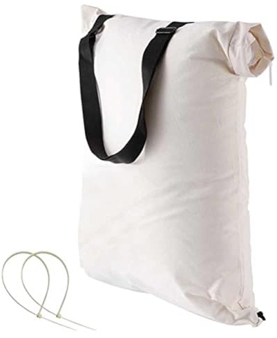 Gettimore Lot de 3 sacs de collecte de débris pour souffleur de feuilles 51503, 51601, 127-7040, 22 x 3 x 18 cm, plastique, avec attaches de câble, compatible avec aspirateur à débris inférieurs