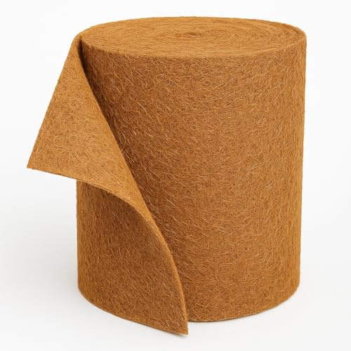 MW.Shop.24 Kokosmatte 100% Biologisch Winterschutz für Pflanzen Kälteschutz in 25cm / 50cm / 75 cm / 100cm (Breite) - Garten (50cm x 10m)