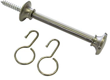 Gardinia Raffabstandshaken für Vorhangstoffe, 10 cm, Metall, Edelstahl-Optik