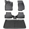ELMASLINE Alfombrillas de goma 3D y bandeja de maletero para Renault Kangoo 2010-2021 Combi | Alfombrillas | Alfombrilla para maletero | Accesorios