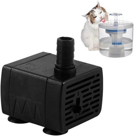 Mini Pompe à Eau Submersible USB,Mini Pompe Aquarium,Réglable Silencieuse Aquarium Pump,Pompe de Fontaine à Chat Chien,pour Animaux Compagnie,Aquarium,5W