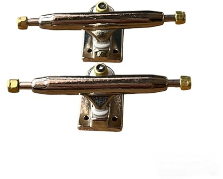 LEEFAI Trucks Pro Touche 32/34/36 mm 4.0 Kingpin standard avec plaque de base matérielle Couleur et taille (32 mm, chromé)