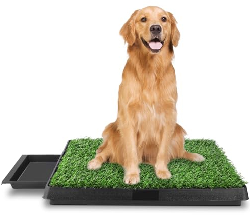 Sailnovo Hundeklo Ttoilette Welpentoilette Rasen Hundetoilette Gras Trainingsunterlage Stubenrein Haustiere WC Toilette Waschbar 63x50cm